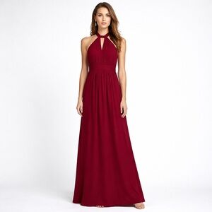 Allure Bridals  Halter Maxi Dress Size 10 New With Tags